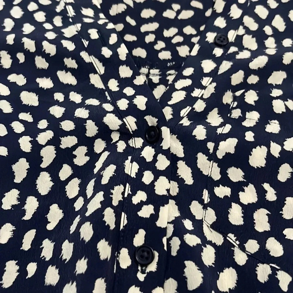 Joie Women’s Tie-Front navy Tank Top. 100% silk. XS - Picture 5 of 5